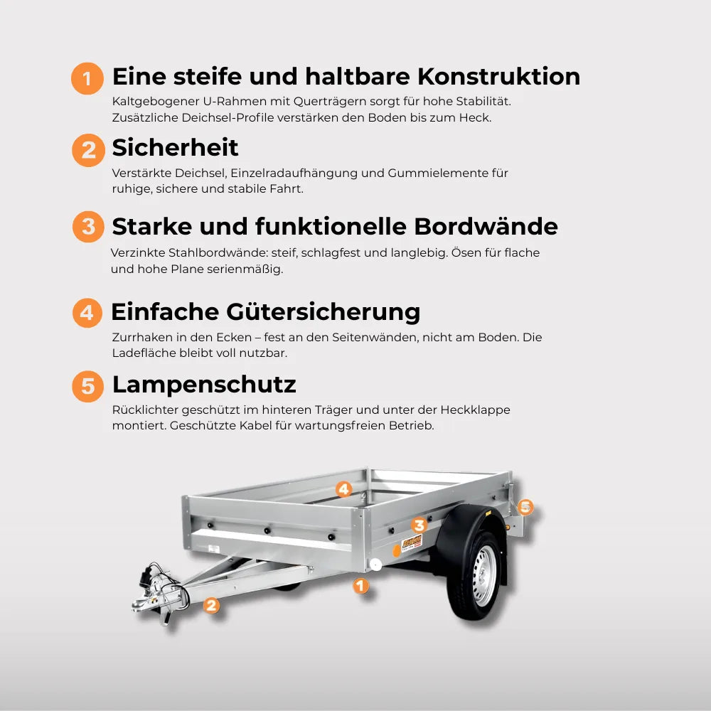 Neptun N7-202 PKW-Anhänger Detailansicht